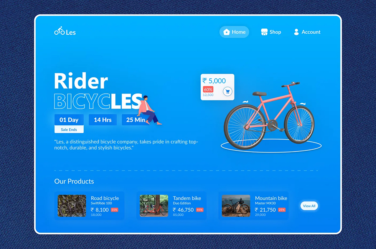 Bicycle Landing Page